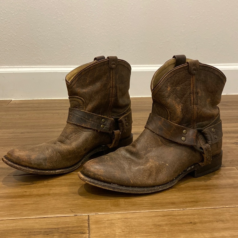 Brown Leather Ankle Boots / Booties
